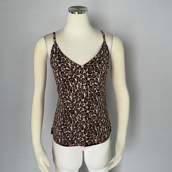 White House Black Market Tops - WHBM Reversible Tank Leopard/Floral Size X Small